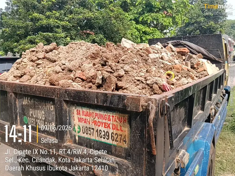 Jasa buang puing dan angkut sampah
