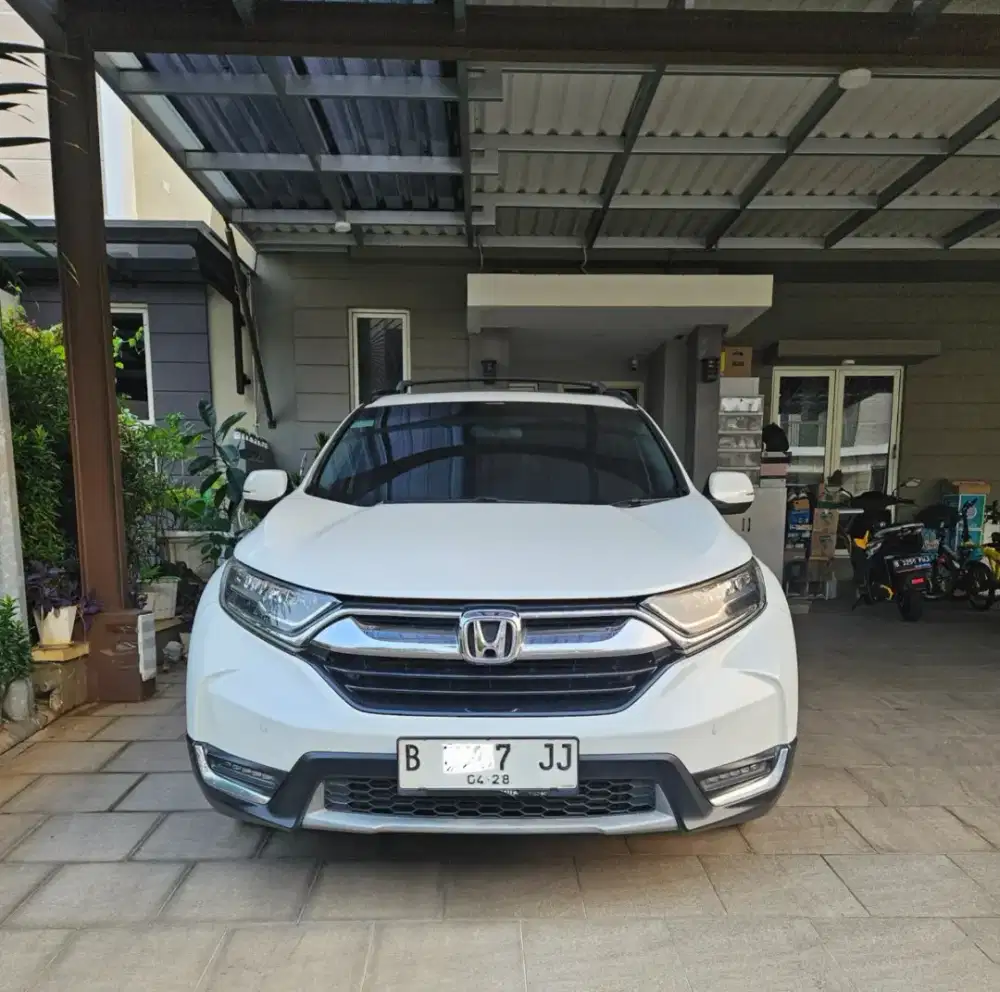 Dijual Honda CRV thn 2018, prestige, turbo, warna putih mutiara