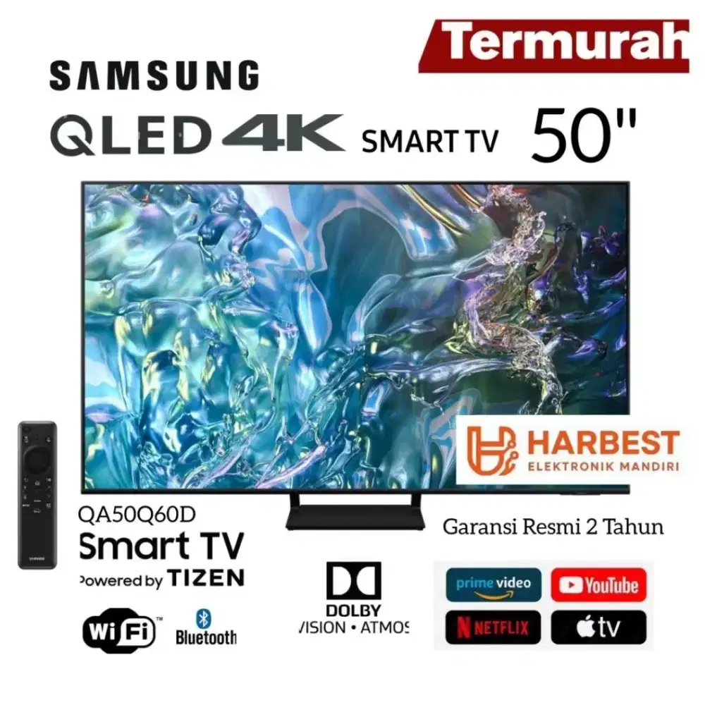 SAMSUNG QLED 4K Smart TV 50 QA50Q60D 4K UHD TizenOS Quantumdot HDR10+