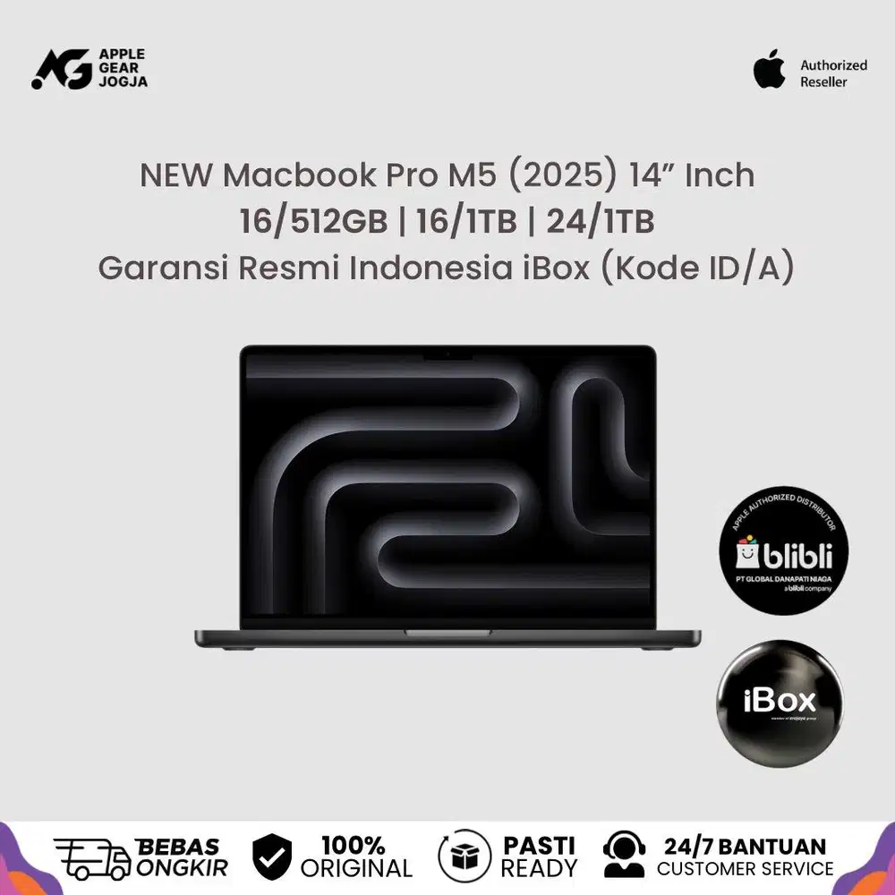 (iBox) Apple New Macbook Pro 14 M5 16/1TB & 24/1TB Resmi Indonesia