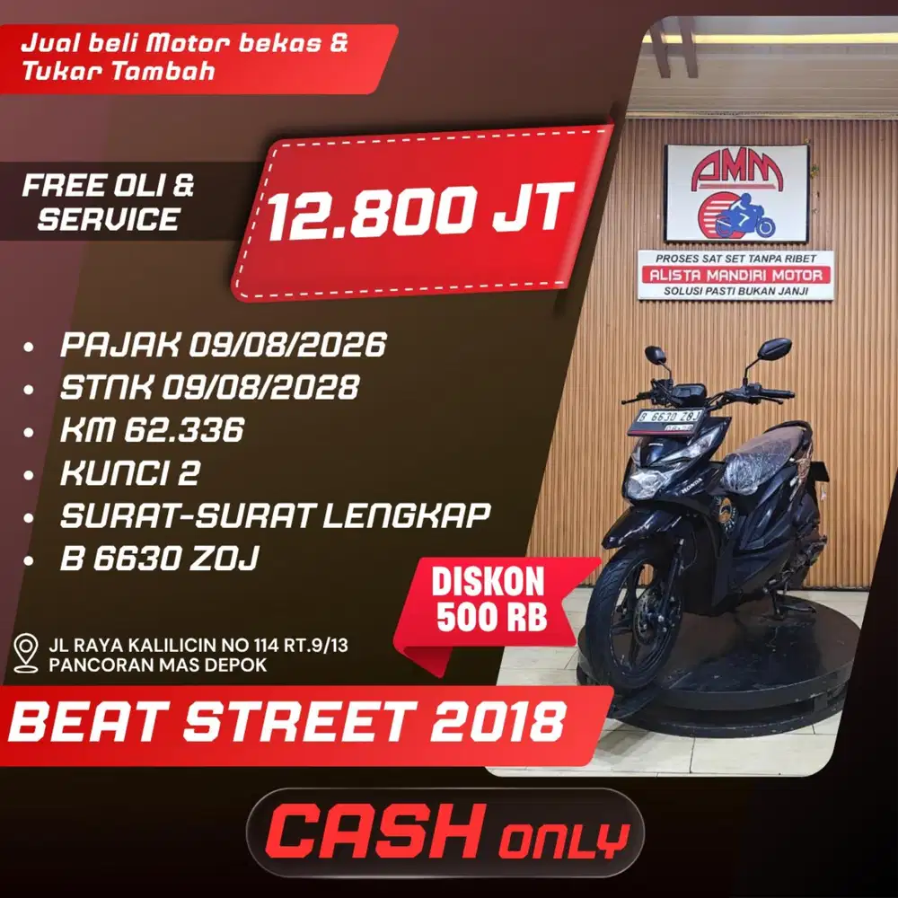 BEAT STREET 2018 PAJAK HIDUP KUNCI 2 CASH ONLY ALISTA
