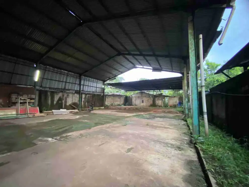 Disewakan Bangunan Gudang Terbuka atau Workshop Dan Lahan Di Bantar Gebang, Kota Bekasi