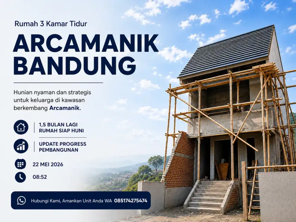 Rumah 2 Lantai Modern SHM Siap Huni dengan Nuansa Nyaman Bandung Timur