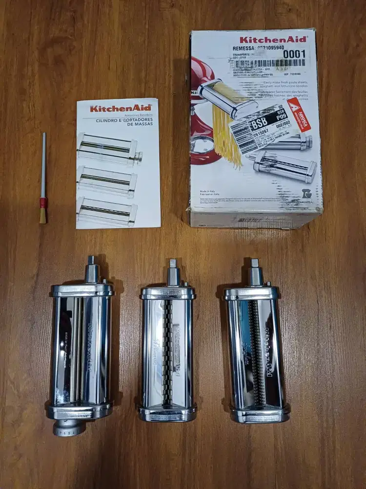 Kitchen Aid Aksesoris 3-Piece Pasta Roller & Cutter Set (Italy)