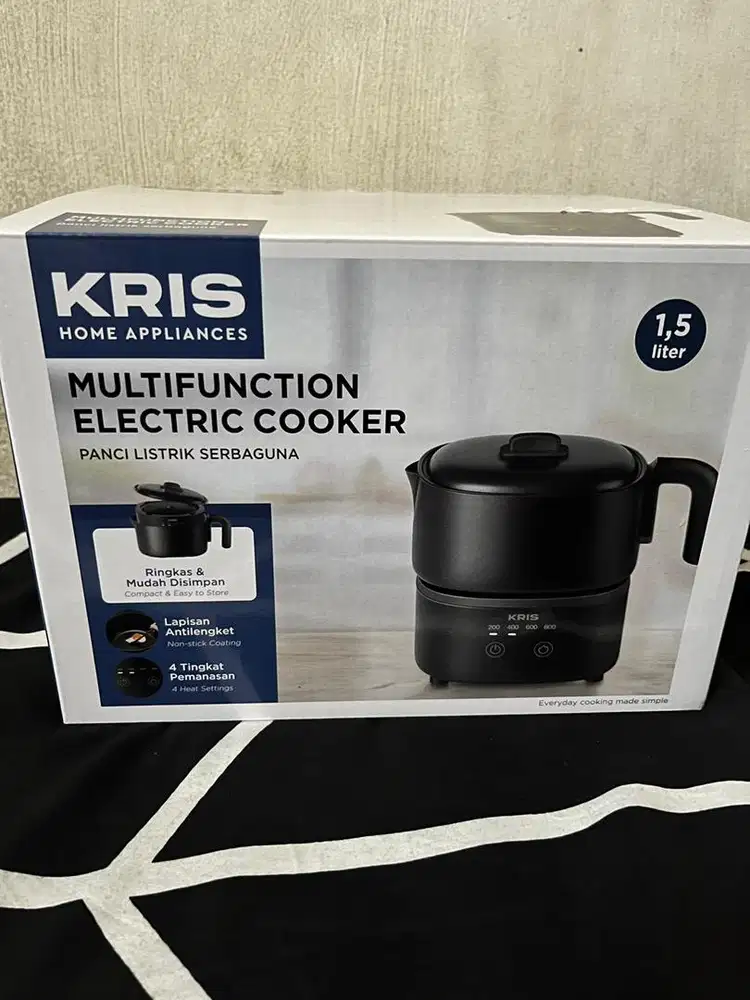 Panci elektrik multifungsi kris 1.5 liter
