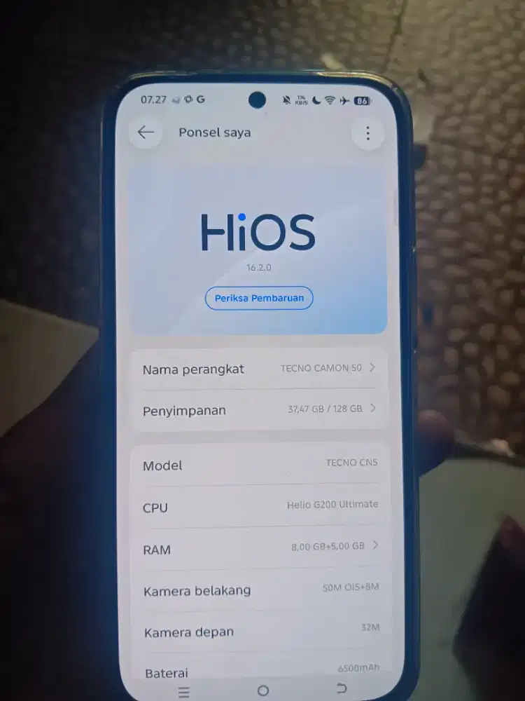 Hp tecno 50. batangan hp aja