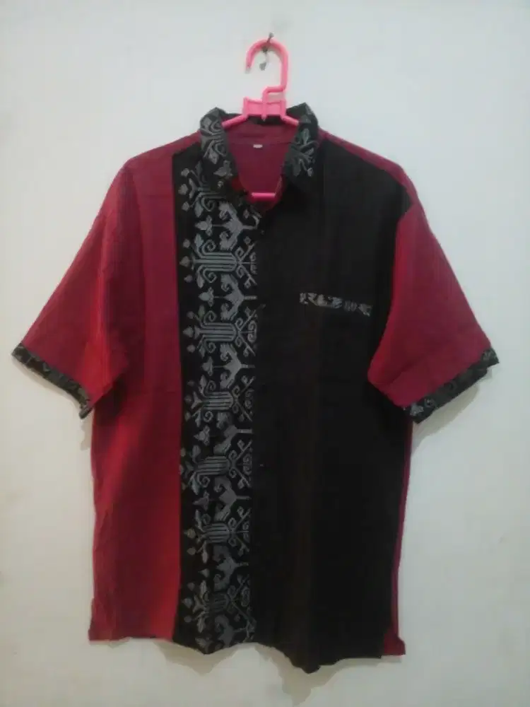 Kemeja Pria Modif Batik
