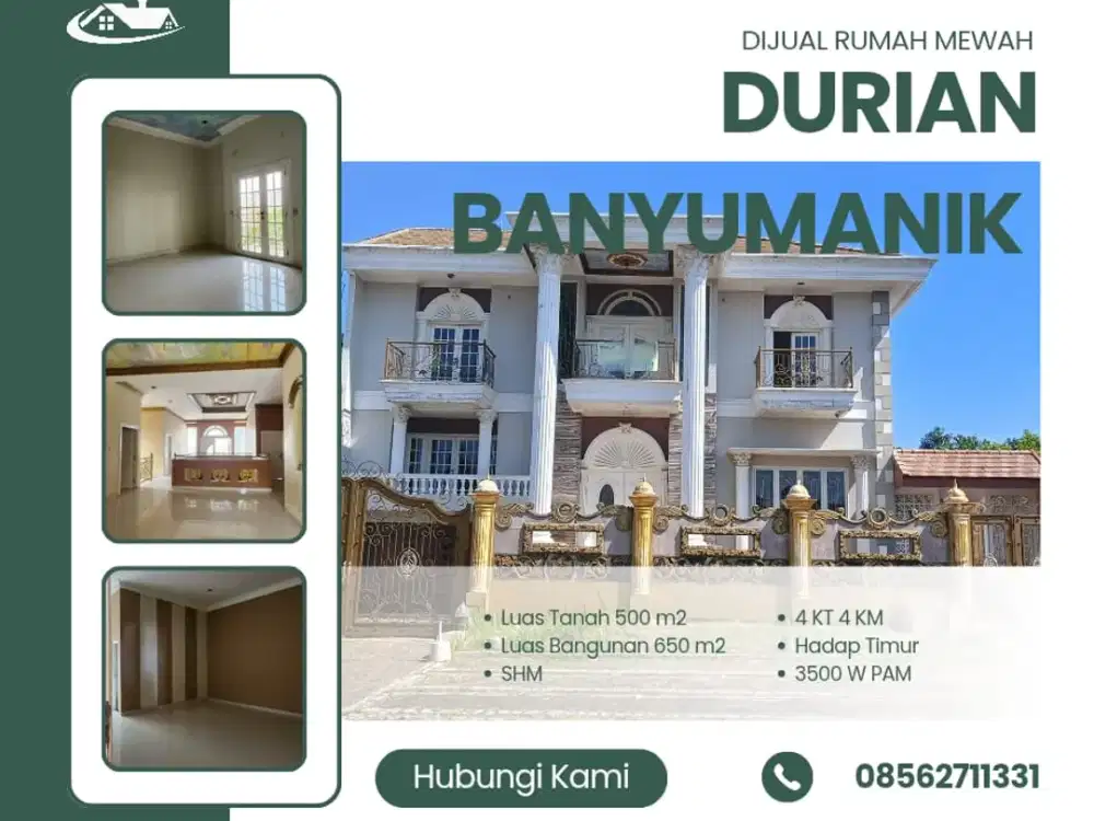 Rumah Mewah Lingkungan Elite Jalan Durian Banyumanik