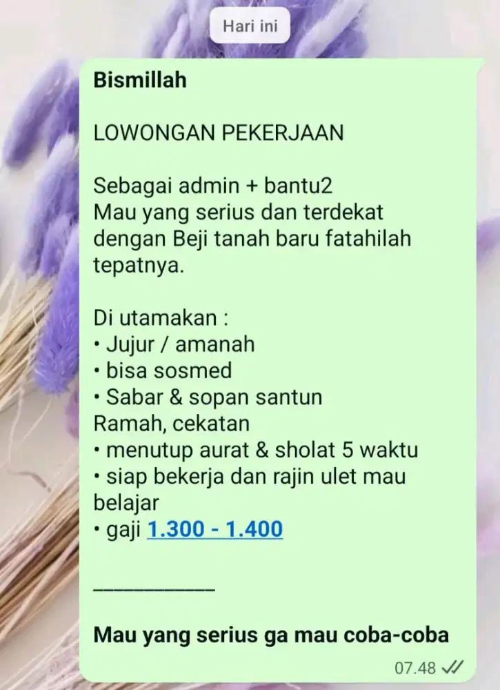 Admin dan bantu2