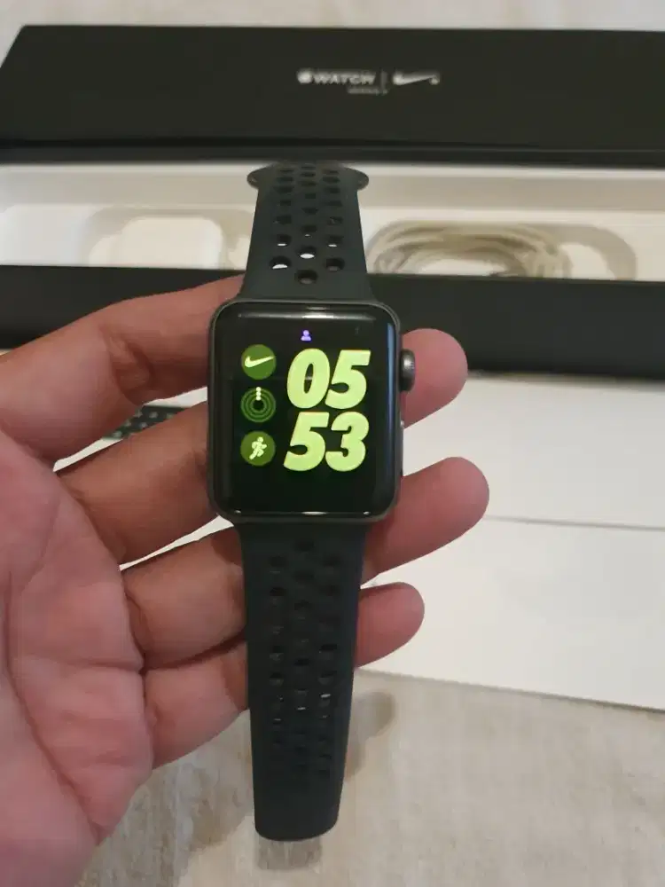 iWatch 3 38mm Nike Series Mulus Seperti Baru no minus Fullset original