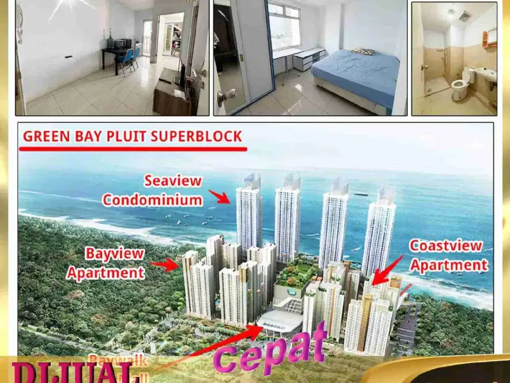 DIJUAL APARTEMENT 2 BD GREEN BAY PLUIT JAKARTA UTATA