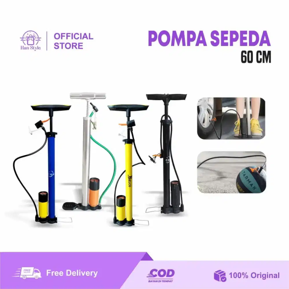 [HS] Pompa Angin Ban Sepeda Motor Mobil Bola Balon Multifungsi