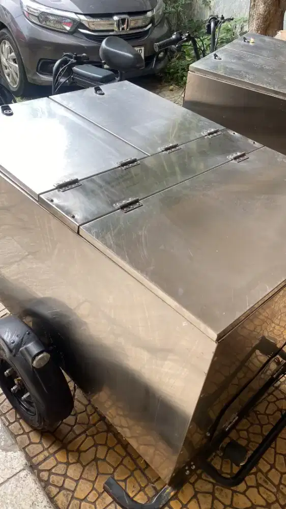Gerobak kopi sepeda listrik
