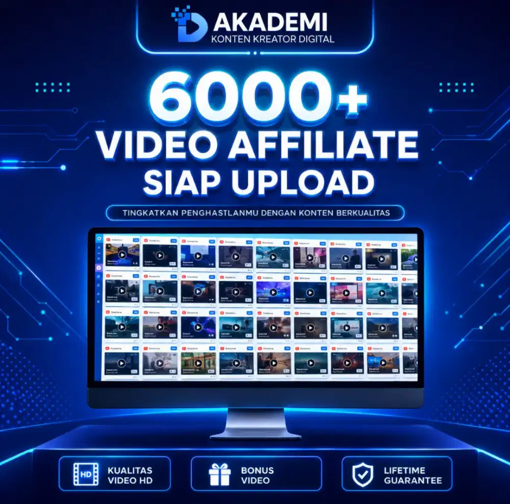 6000+ KONTEN AFFILIATE SIAP UPLOAD