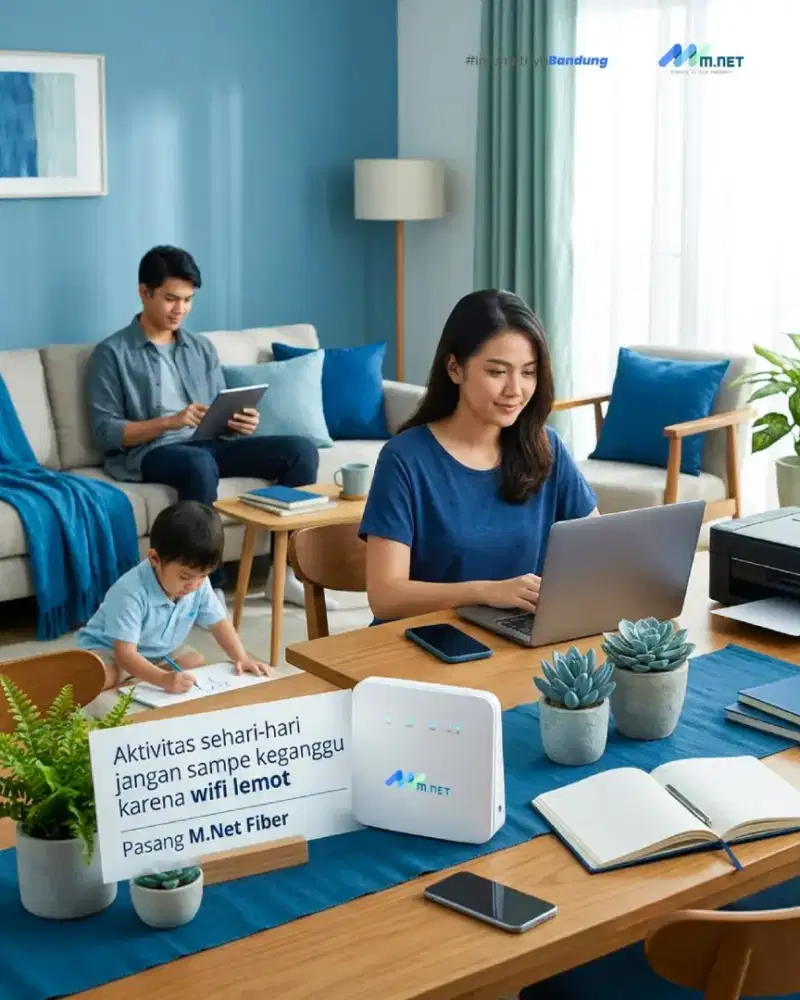 Wifi Mnet gratis biaya pemasangan