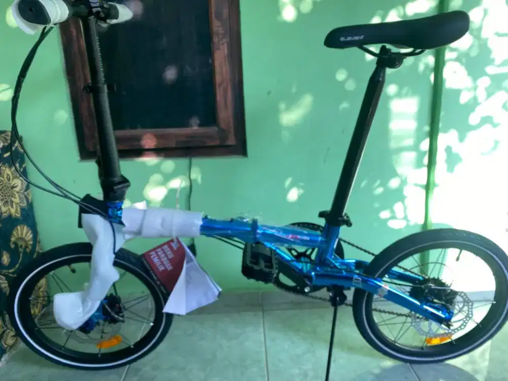 Element Troy UV 8 speed 16 biru chrome