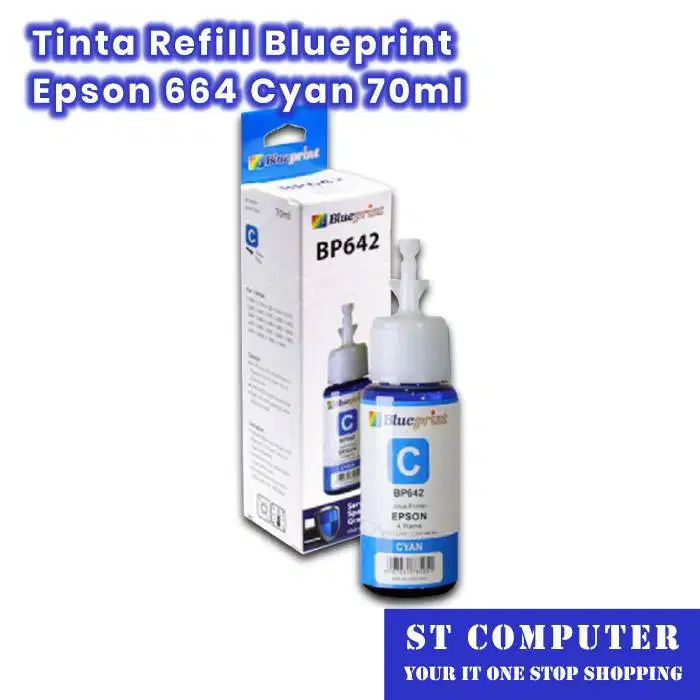 Tinta Refill Blueprint Epson 664 Cyan 70ml