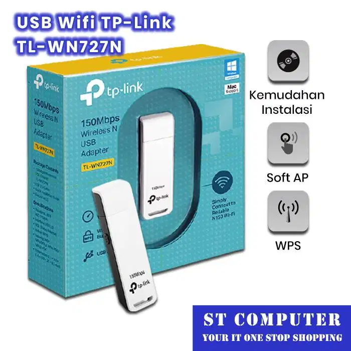 USB Adapter n Wireless TP-Link TL-WN727N 150 Mbps