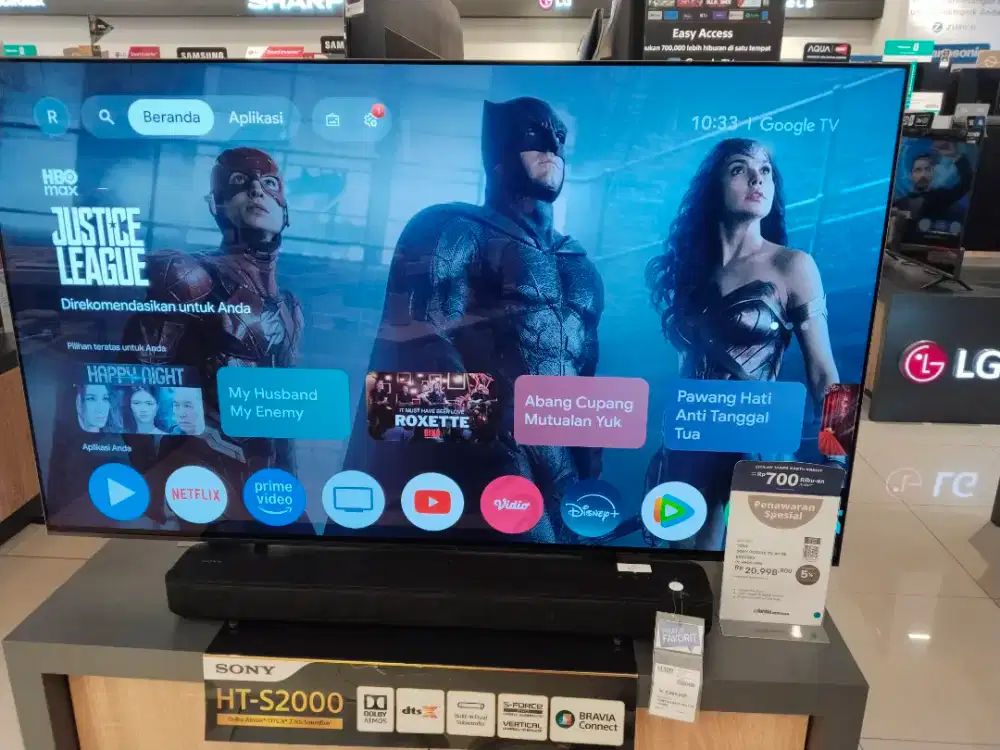 SONY GOOGLE TV 4K 55 K55XR80