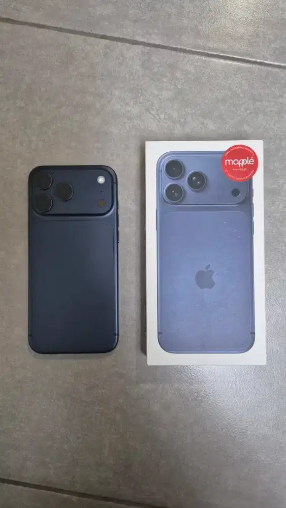 IPHONE 17 PRO MAX 256 GB DEEP BLUE RESMI DIGIMAP/IBOX MULUS LIKE NEW
