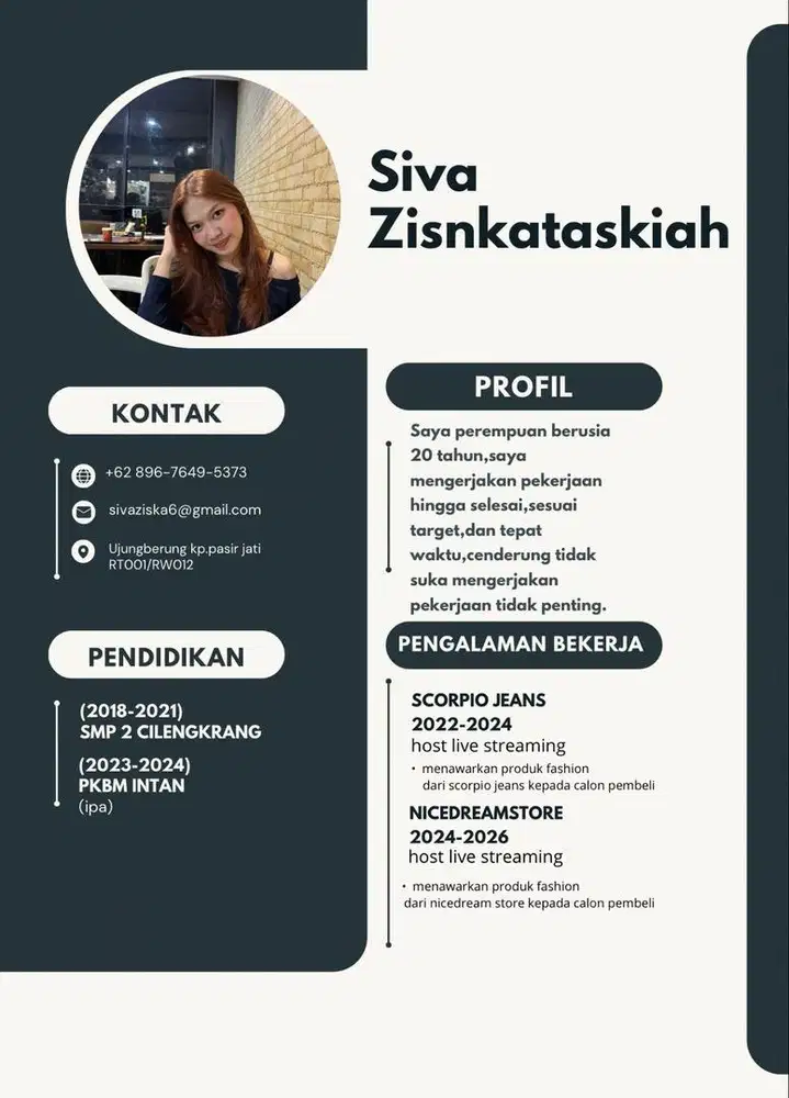 info loker pengalaman host live 3-4 tahun