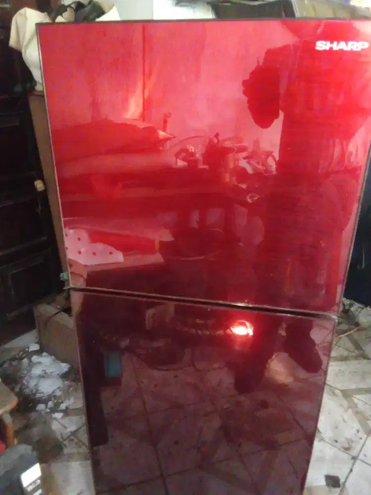 Kulkas pintu 2 merk sharp normal