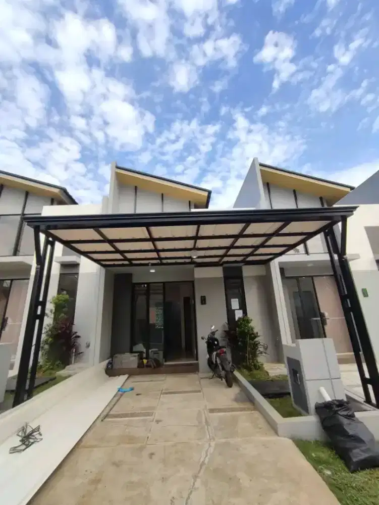 Kanopi besi hollow galvanis