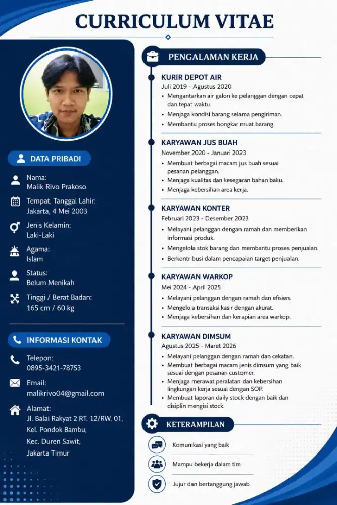 LOOKING FOR ANY JOB FULL TIME