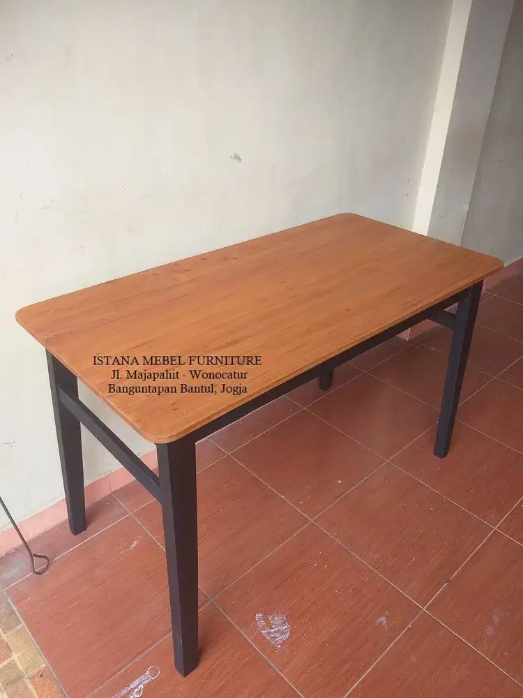 Meja Kerja Kantor Tulis Komputer Belajar Anak Kost Kos Kayu Mahoni #SW