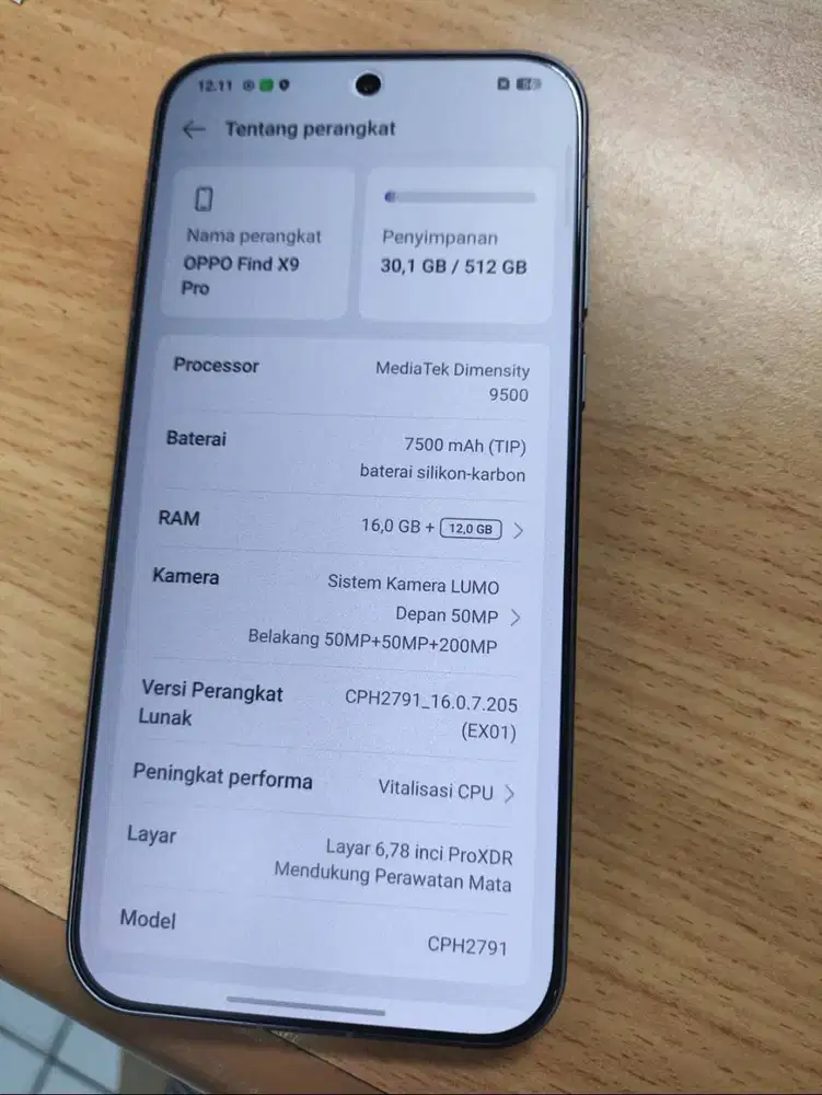 Oppo Find X9 Pro (Pemakaian 1 bulan)