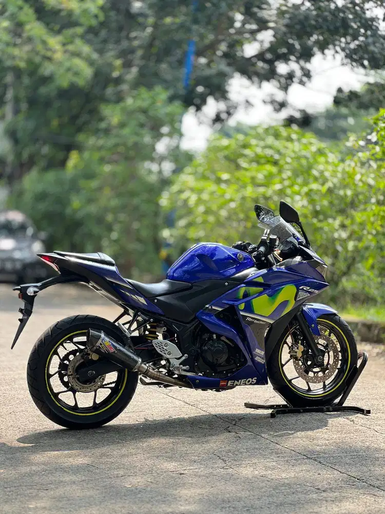 MULUS ABIS! YAMAHA R25 V1 MOVISTAR 2017 BIRU PAJAK ON LIKE NEW