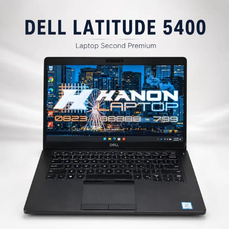 Laptop Kerja Dell Latitude 5400 Core i7-8665u vPro FulHD Mulus Normal