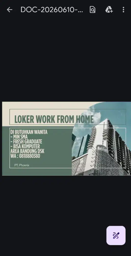 Loker urgently bandung