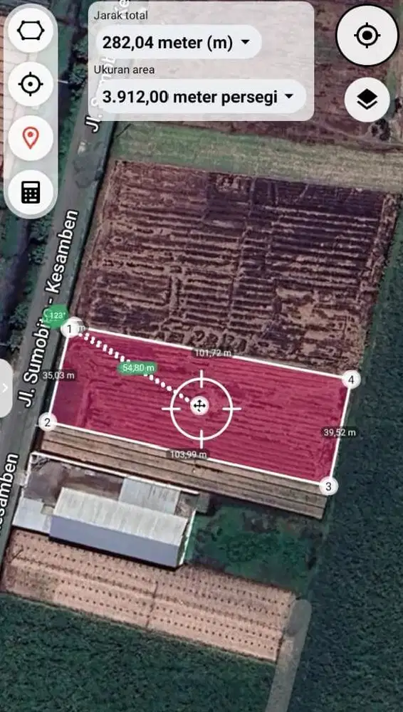 Dijual Tanah Nol Jalan Raya Sumobito Kesamben Jombang
