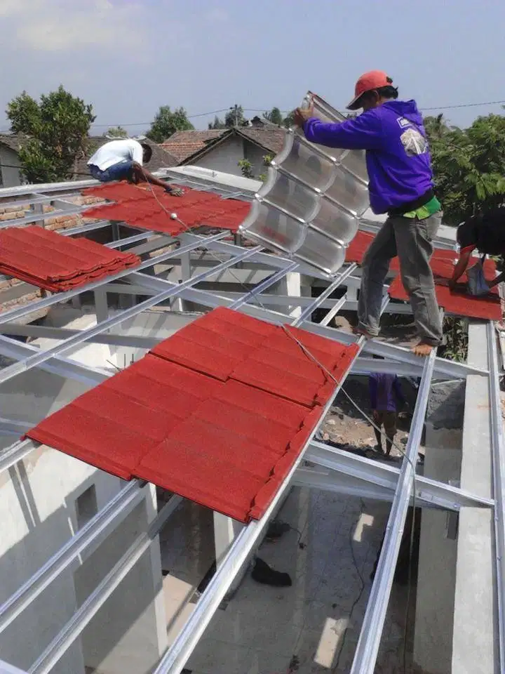 Baja Ringan BIMA TRUSS Terpasang Plus Atap, Lebih Murah dan KUAT