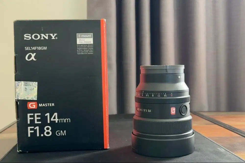 Lensa Sony FE 14mm F1.8 GM Fullset Ex Garansi Resmi