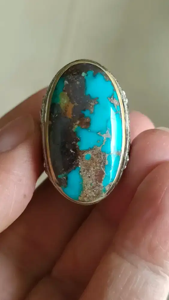 Batu natural pirus persia blue big size