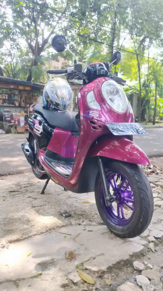 Scoopy 2021,orisinil,vody sudah ripaint,velg sudah ripaint