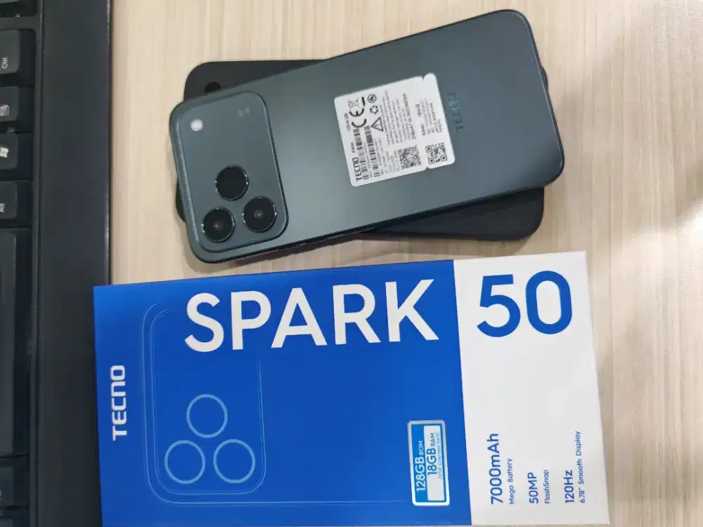 Tecno Spark 50 4G Ram 6Gb internal 128Gb Second rasa baru