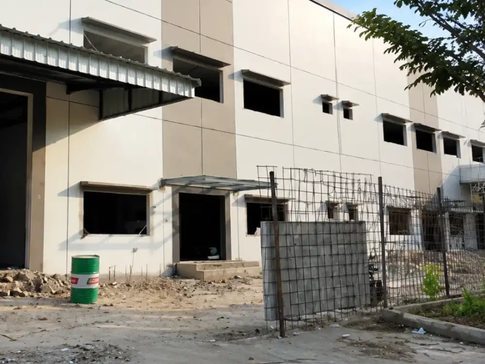 Disewakan 4 Unit Gudang Baru 2 Lantai di Kawasan Industri Modern Cikande, Serang, Banten