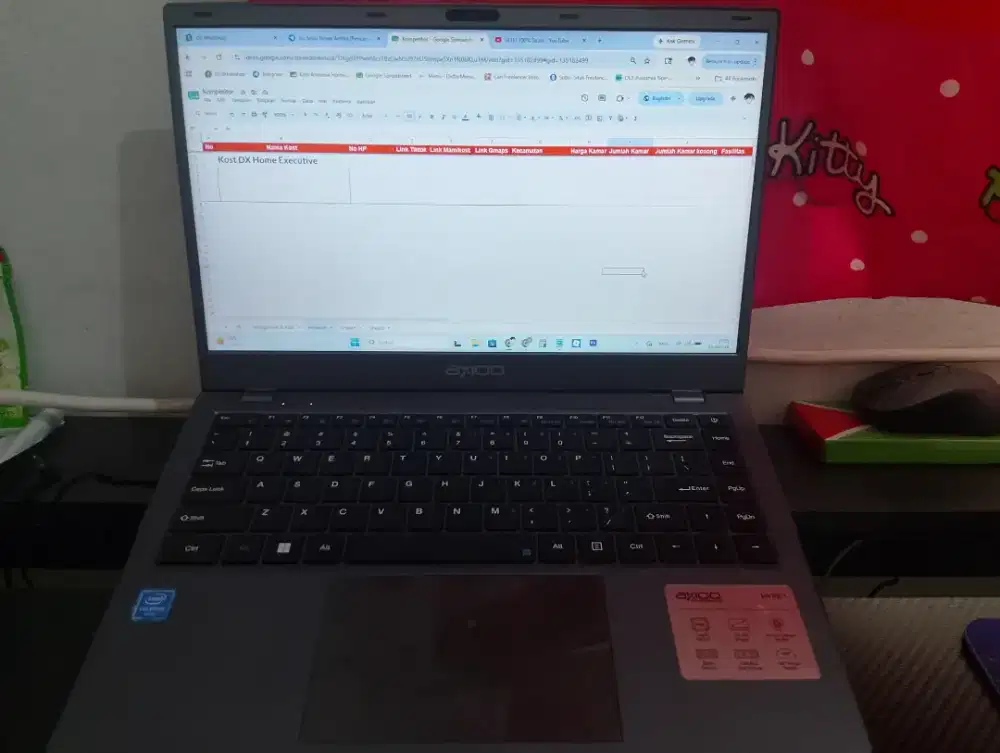 Laptop Axioo hype 1 W11 home SSD 128GB RAM 8gb bergaransi