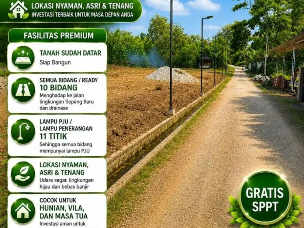 Tanah Kavling Sapang Baru, Dekat Safira