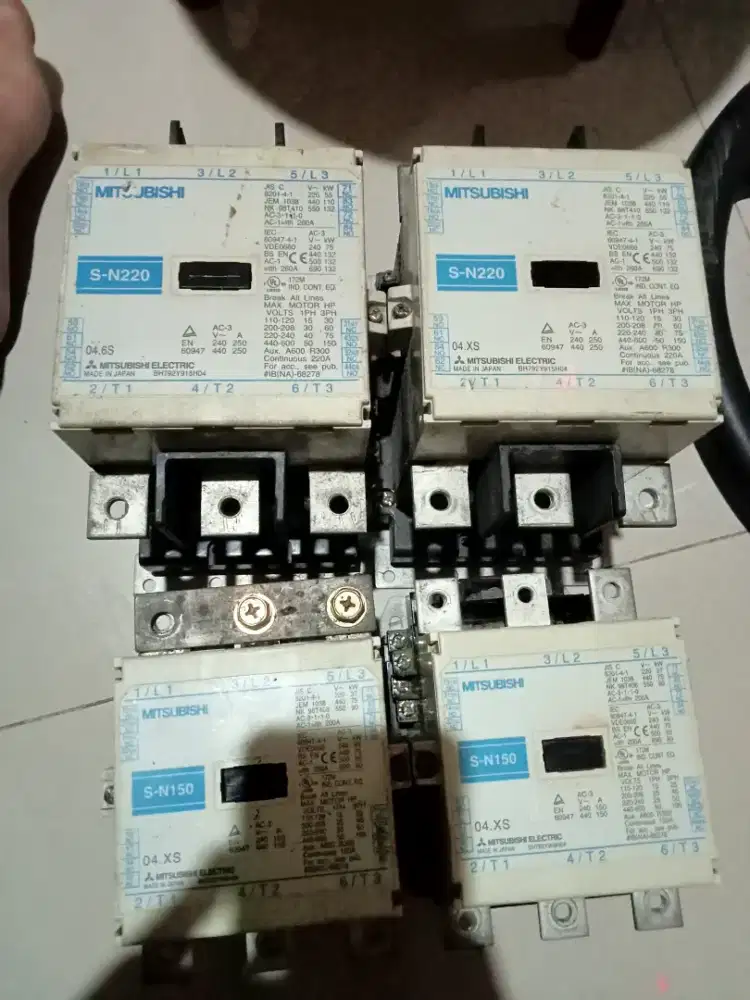 Contacktor 3 phase dan netral
