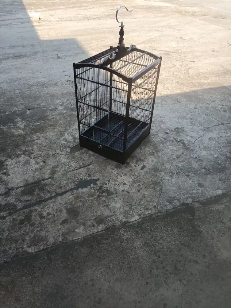 Kandang kotak no 2 ruji fiber 1,5mm hitam