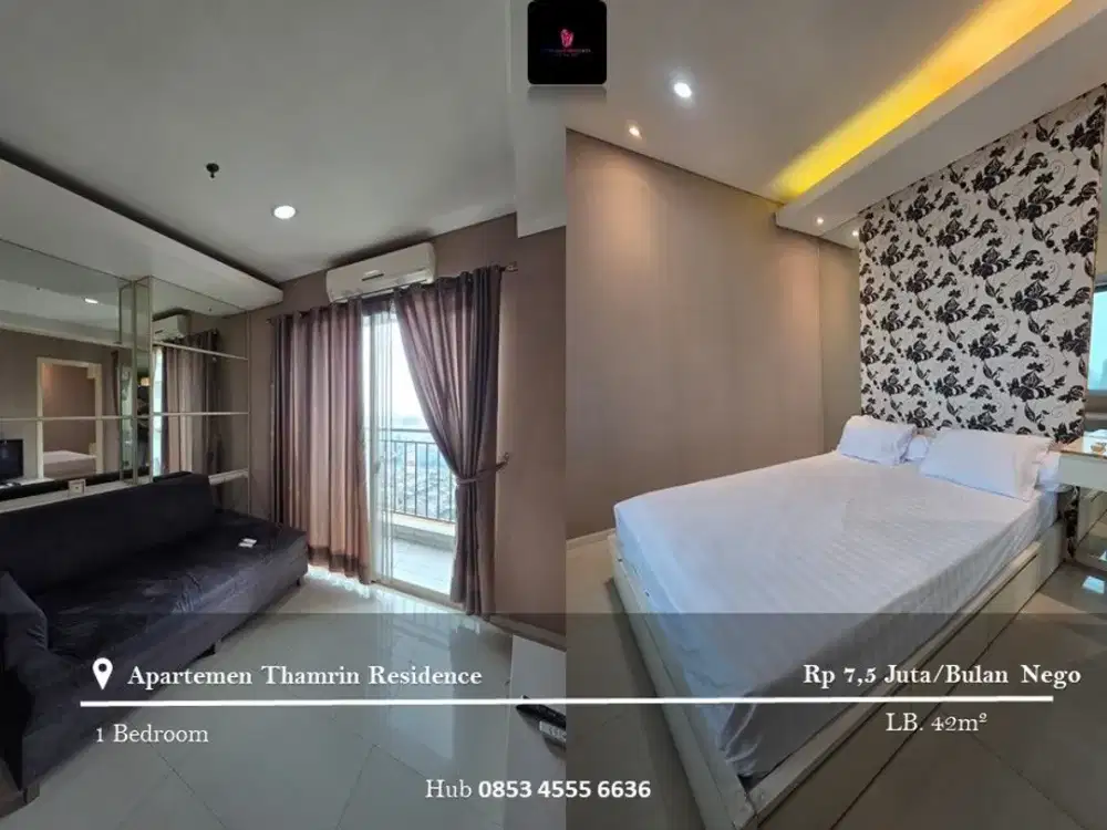 Disewakan Apartement Thamrin Residence Full Furnished 1BR High Floor