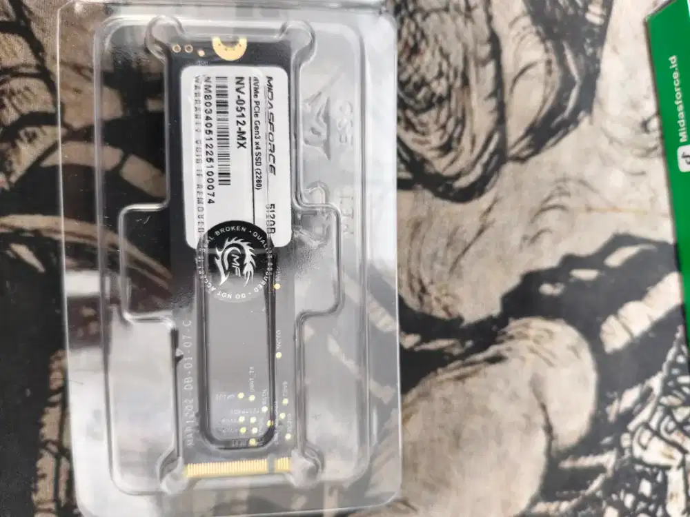 SSD Nvme 512gb gen3 midasforce like new