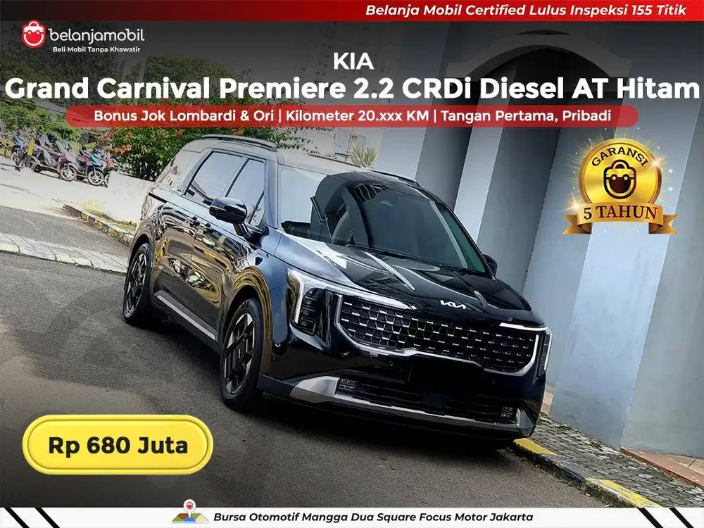 [ JOK LOMBARDI ] Kia Grand Carnival Premiere 2.2 Diesel 2024/2025