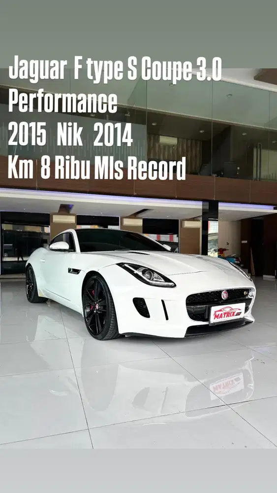 Jaguar F type S Coupe 3.0 Performance 2015 Nik14 White Siap pakai