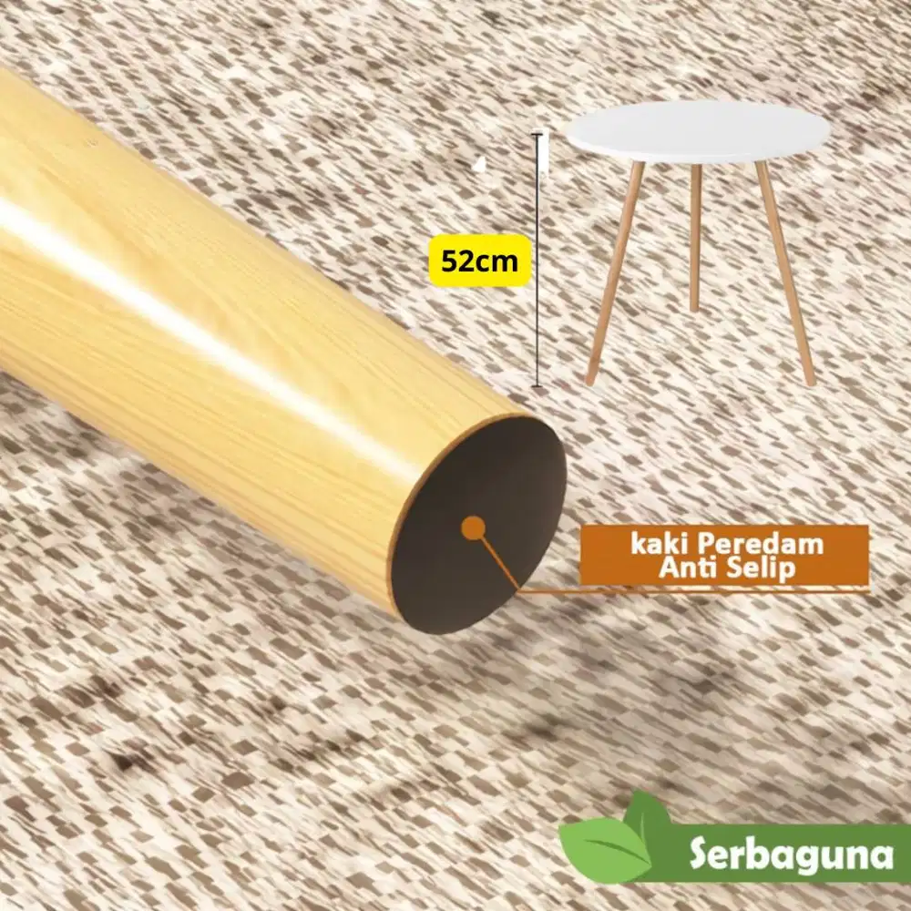 3 buah Kaki Meja samping sofa, meja kopi mini, meja sudut, meja bundar