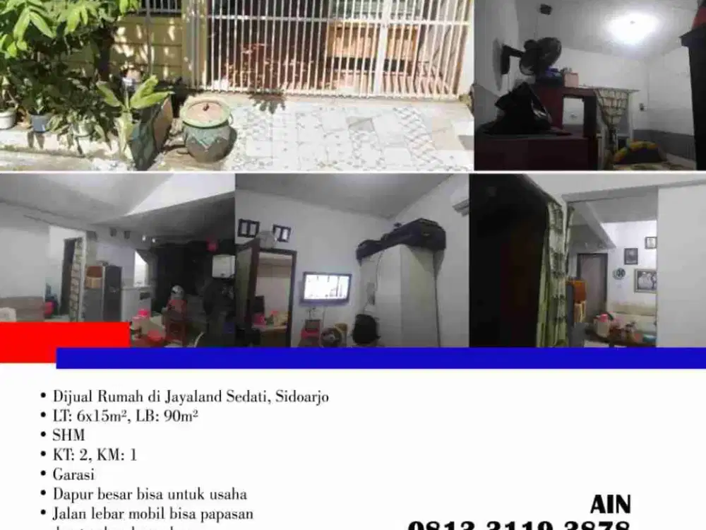 Dijual Rumah di Jayaland Sedati, Sidoarjo
